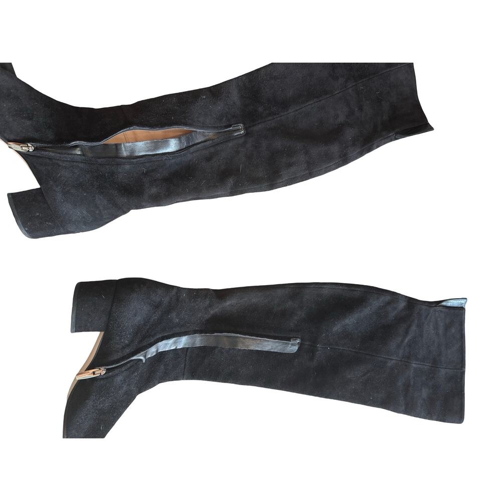 Gianvito Rossi Black Over the Knee Suede Boots 38.5 - Picture 3 of 4